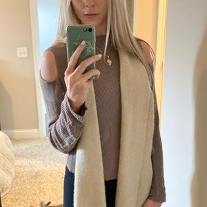 Express Taupe Cold Shoulder Sweater size XS
